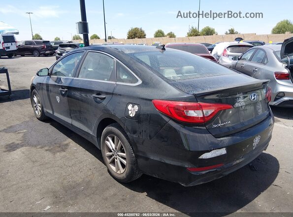 5NPE24AF1HH477836 2017 HYUNDAI SONATA Black Rear left