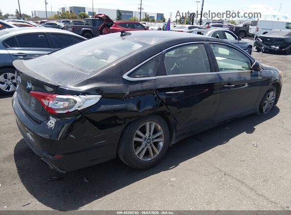 5NPE24AF1HH477836 2017 HYUNDAI SONATA Black Rear right