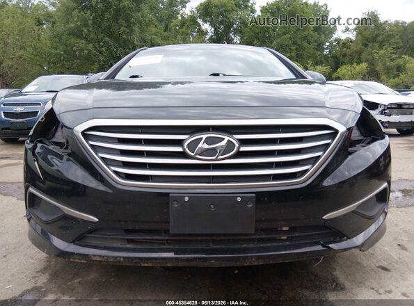 5NPE24AF1HH510656 2017 HYUNDAI SONATA Black Вид спереду