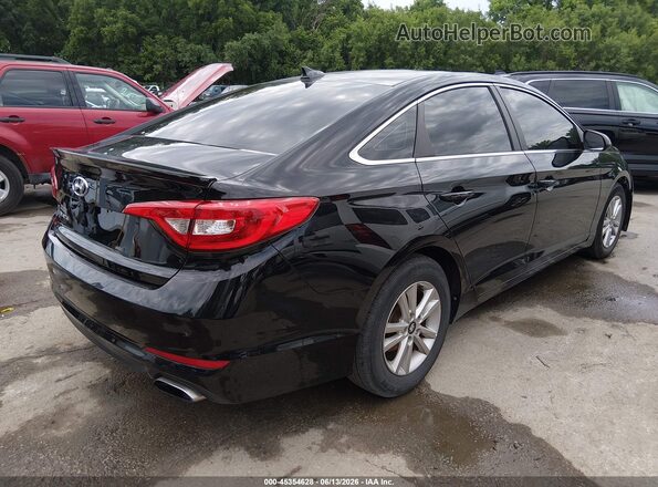 5NPE24AF1HH510656 2017 HYUNDAI SONATA Black Задня права чверть
