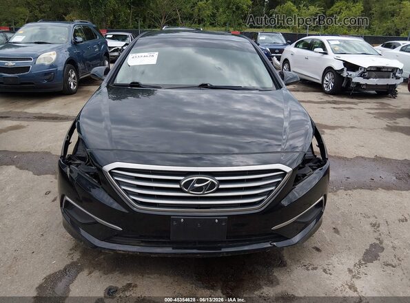 5NPE24AF1HH510656 2017 HYUNDAI SONATA Black Вид задньої частини салону