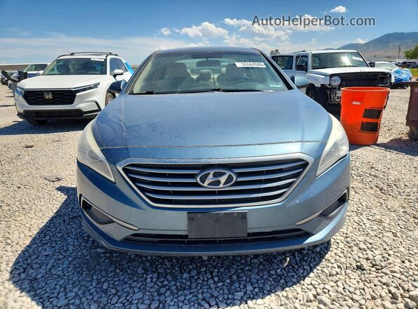 5NPE24AF1HH531149 2017 HYUNDAI SONATA Blue Front view