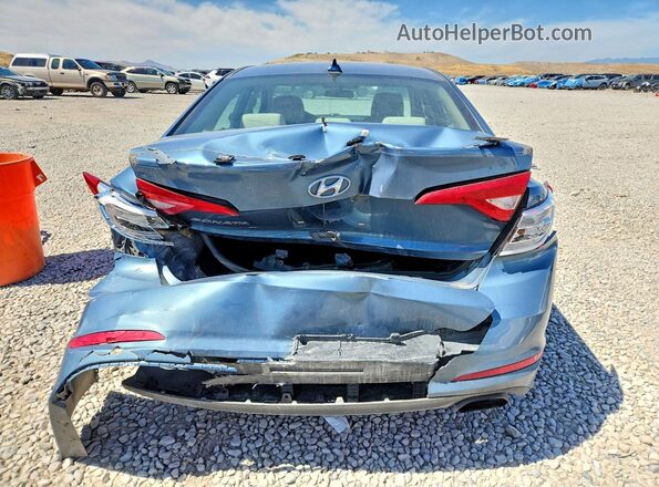 5NPE24AF1HH531149 2017 HYUNDAI SONATA Blue Rear view