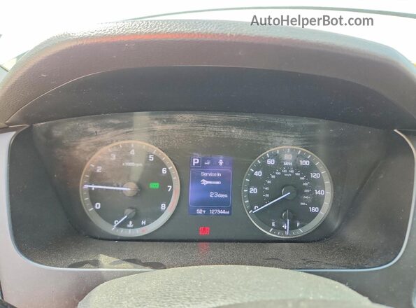5NPE24AF1HH531877 2017 HYUNDAI SONATA White Вид щитка приладів