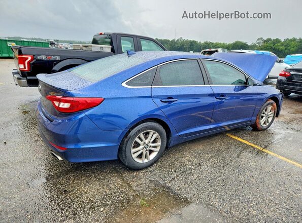 5NPE24AF1HH557539 2017 HYUNDAI SONATA Blue Задня права чверть