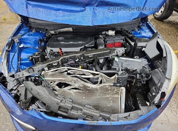 5NPE24AF1HH557539 2017 HYUNDAI SONATA Blue Вид задньої частини салону