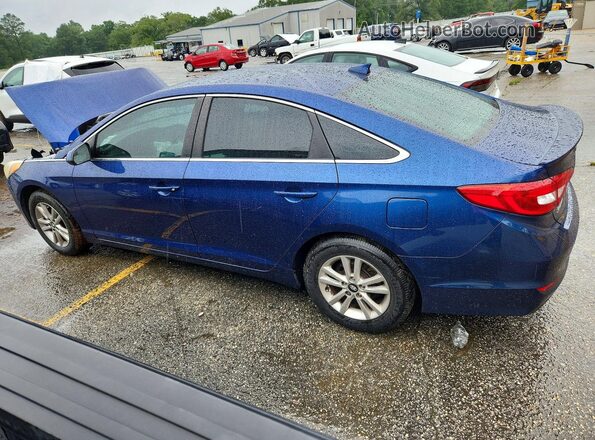 5NPE24AF1HH557539 2017 HYUNDAI SONATA Blue Задня ліва чверть
