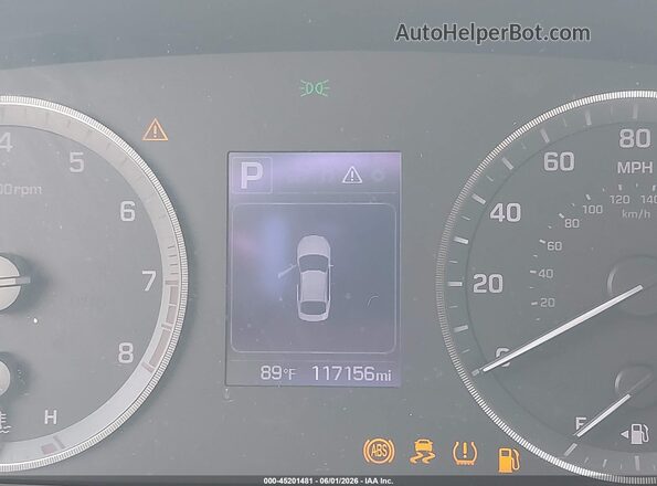 5NPE24AF1HH566421 2017 HYUNDAI SONATA Серебряный Вид щитка приборов