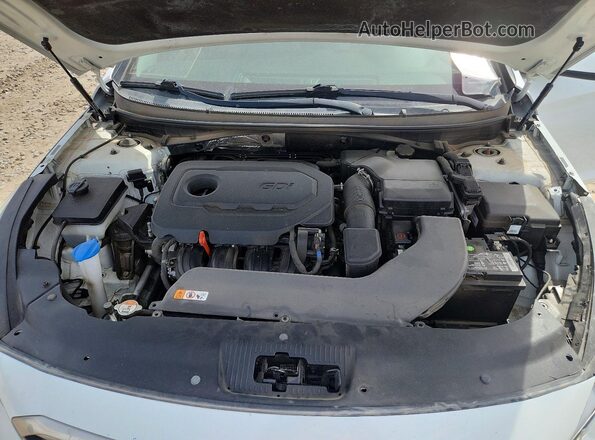 5NPE24AF1HH569805 2017 HYUNDAI SONATA Белый Вид задней части салона