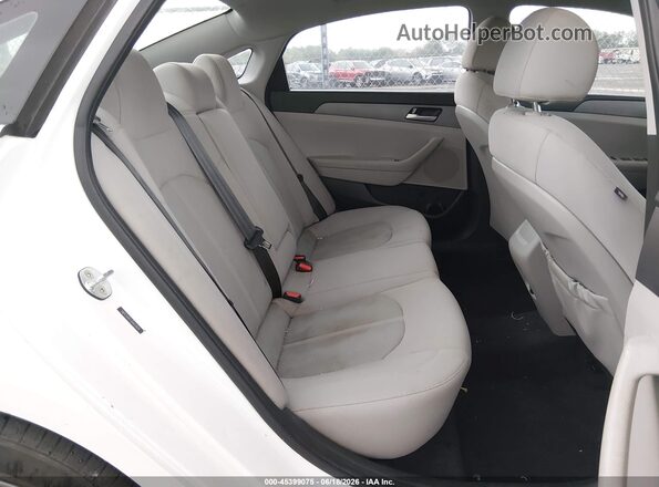 5NPE24AF1JH603828 2018 HYUNDAI SONATA White Vista de la etiqueta del VIN