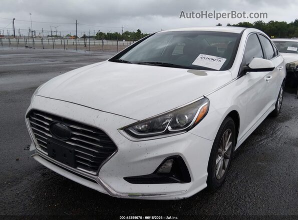 5NPE24AF1JH603828 2018 HYUNDAI SONATA White Vista tres cuartos delantera izquierda