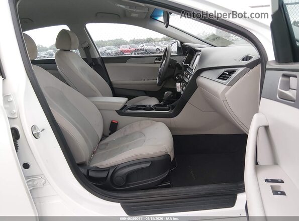 5NPE24AF1JH603828 2018 HYUNDAI SONATA White Vista interior delantera