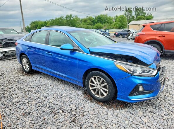 5NPE24AF1JH604042 2018 HYUNDAI SONATA Blue Front right