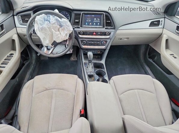 5NPE24AF1JH604042 2018 HYUNDAI SONATA Blue Dashboard view