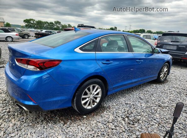 5NPE24AF1JH604042 2018 HYUNDAI SONATA Blue Rear right