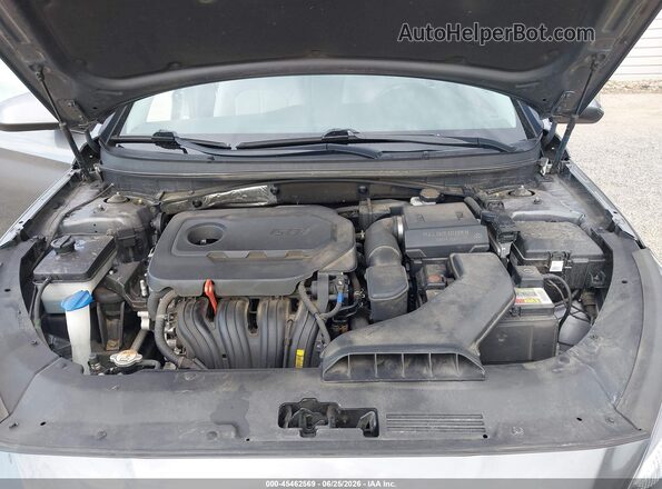 5NPE24AF1JH613808 2018 HYUNDAI SONATA Gray Rear view
