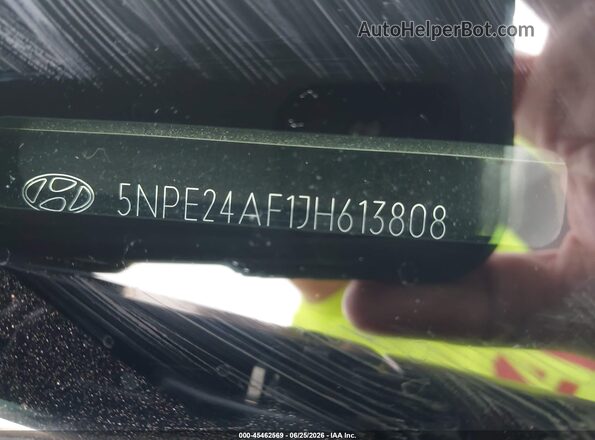 5NPE24AF1JH613808 2018 HYUNDAI SONATA Gray Engine compartment view