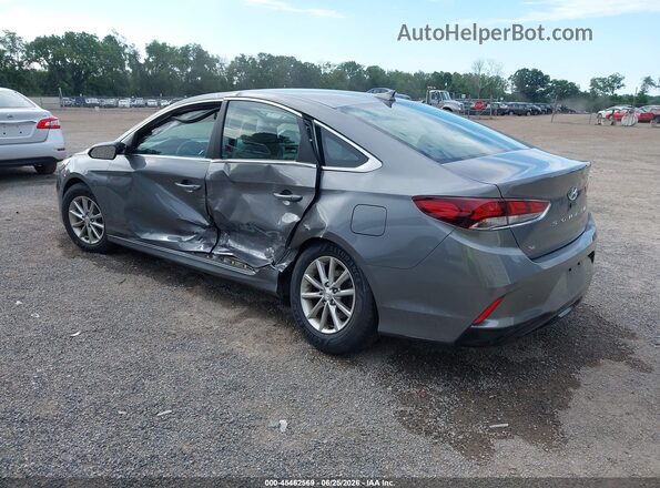 5NPE24AF1JH613808 2018 HYUNDAI SONATA Gray Rear left