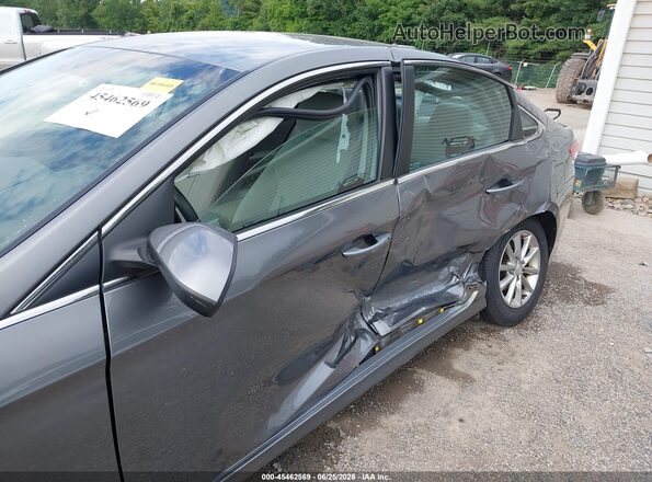 5NPE24AF1JH613808 2018 HYUNDAI SONATA Gray Front view