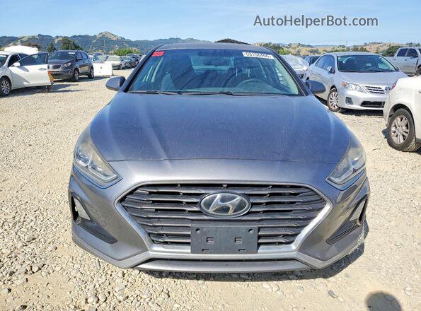 5NPE24AF1JH633024 2018 HYUNDAI SONATA Charcoal Front view