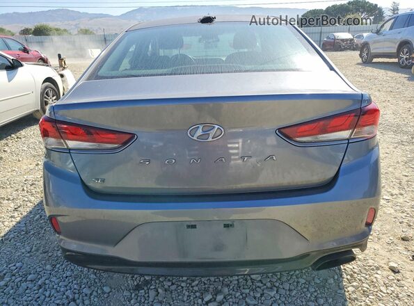 5NPE24AF1JH633024 2018 HYUNDAI SONATA Charcoal Rear view