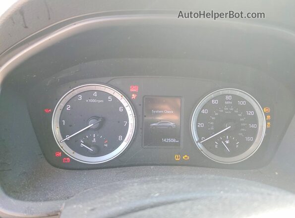 5NPE24AF1JH633024 2018 HYUNDAI SONATA Charcoal Instrument cluster view