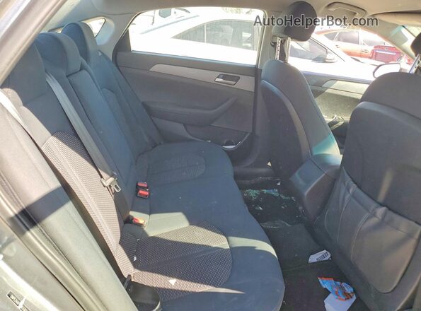 5NPE24AF1JH633024 2018 HYUNDAI SONATA Charcoal Rear seats view