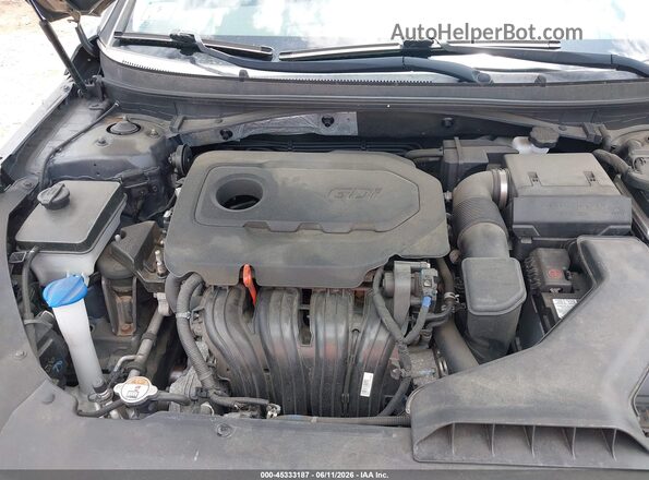 5NPE24AF1JH667531 2018 HYUNDAI SONATA Gray Rear view