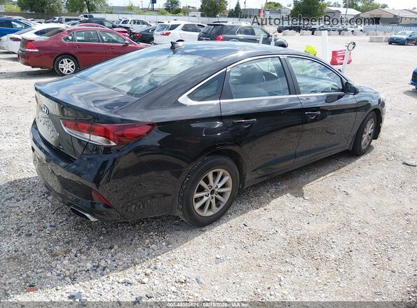 5NPE24AF1JH673443 2018 HYUNDAI SONATA Black უკანა მარჯვენა