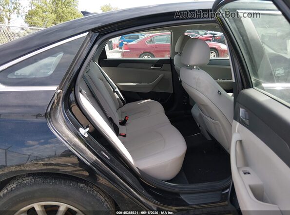 5NPE24AF1JH673443 2018 HYUNDAI SONATA Black VIN კოდის სტიკერის ხედი