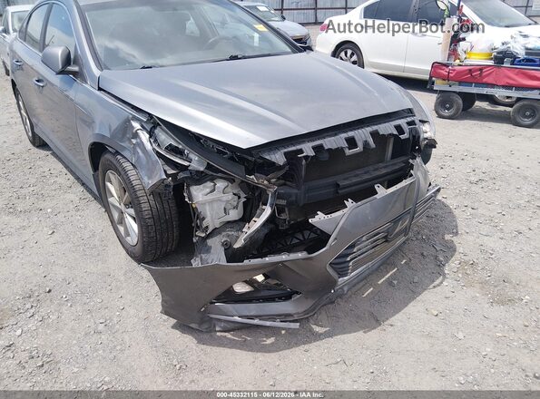 5NPE24AF1JH683325 2018 HYUNDAI SONATA Gray Widok z przodu