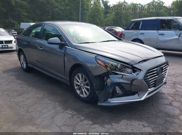 5NPE24AF1JH725475 2018 HYUNDAI SONATA Gray წინა ხედი