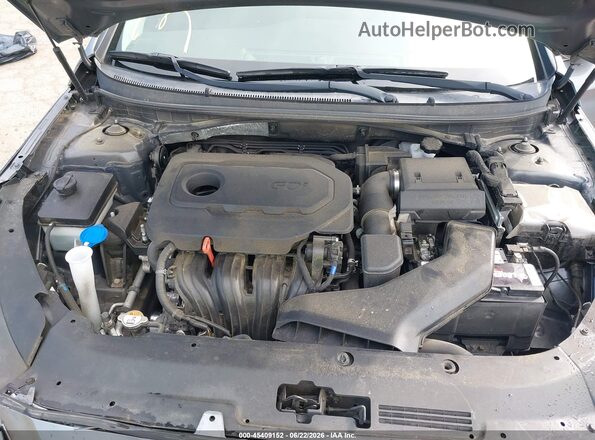 5NPE24AF1JH725475 2018 HYUNDAI SONATA Gray უკანა ხედი