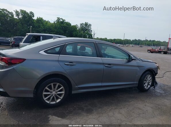 5NPE24AF1JH725475 2018 HYUNDAI SONATA Gray უკანა სალონის ხედი