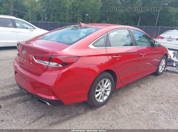 5NPE24AF1KH772474 2019 HYUNDAI SONATA Красный Задняя правая четверть
