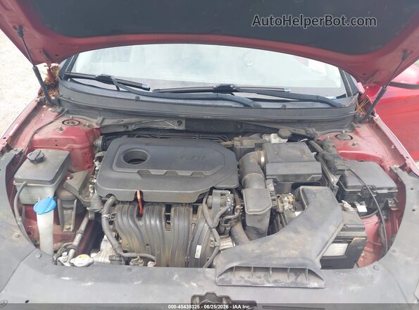 5NPE24AF1KH772474 2019 HYUNDAI SONATA Красный Вид сзади