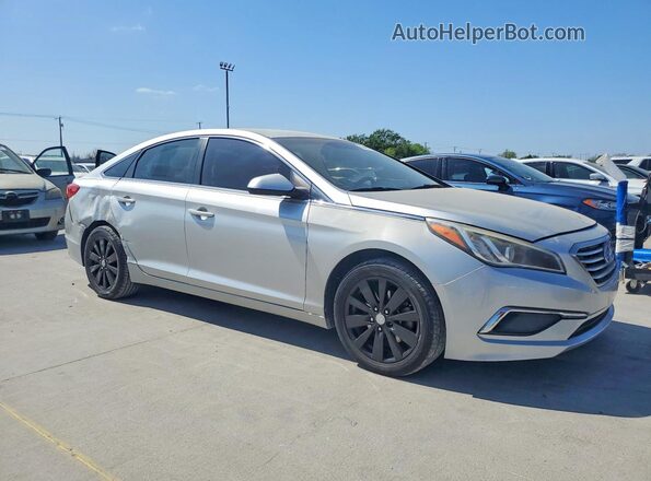 5NPE24AF2GH265493 2016 HYUNDAI SONATA Silver Przód prawy
