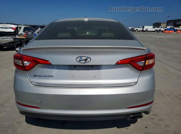 5NPE24AF2GH265493 2016 HYUNDAI SONATA Silver Widok z tyłu