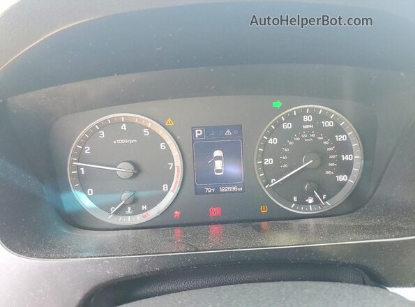 5NPE24AF2GH265493 2016 HYUNDAI SONATA Silver Widok zestawu wskaźników