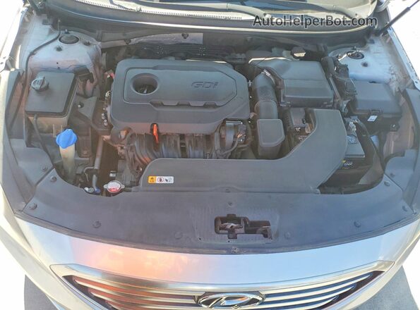 5NPE24AF2GH265493 2016 HYUNDAI SONATA Silver Widok wnętrza z tyłu