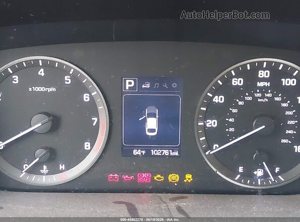 5NPE24AF2GH274176 2016 HYUNDAI SONATA Белый Вид задних сидений