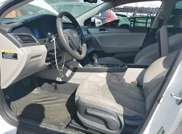 5NPE24AF2GH297392 2016 HYUNDAI SONATA White წინა სალონის ხედი