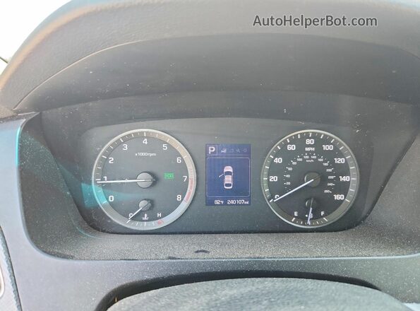 5NPE24AF2GH314255 2016 HYUNDAI SONATA White ხელსაწყოთა პანელის ხედი