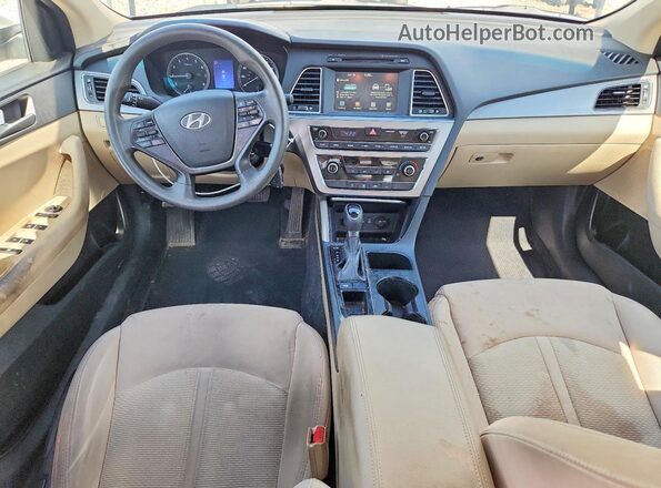 5NPE24AF2GH314255 2016 HYUNDAI SONATA White წინა პანელის ხედი