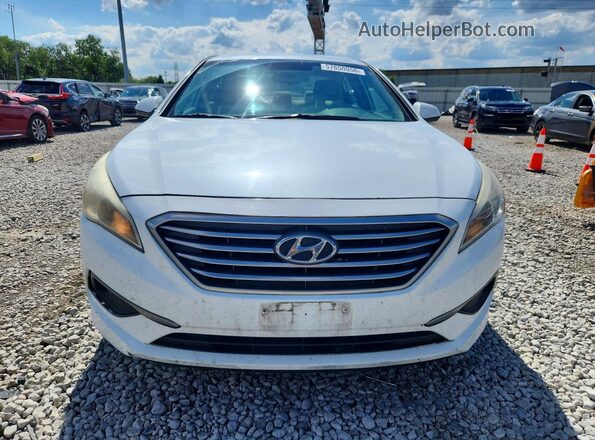 5NPE24AF2GH314255 2016 HYUNDAI SONATA White წინა ხედი