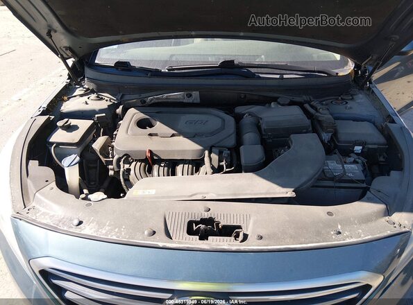 5NPE24AF2GH341634 2016 HYUNDAI SONATA Blue Вид ззаду
