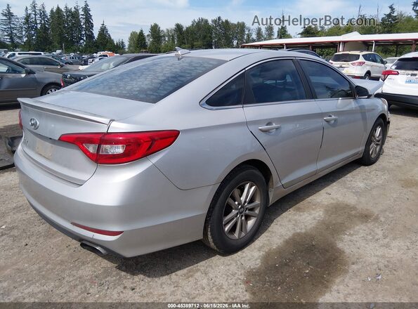 5NPE24AF2GH360197 2016 HYUNDAI SONATA Silver Rear right
