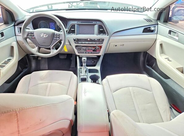 5NPE24AF2GH391501 2016 HYUNDAI SONATA Бордовый Вид панели приборов