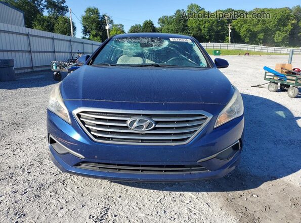 5NPE24AF2GH396603 2016 HYUNDAI SONATA Blue წინა ხედი