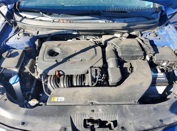 5NPE24AF2GH396603 2016 HYUNDAI SONATA Blue უკანა სალონის ხედი